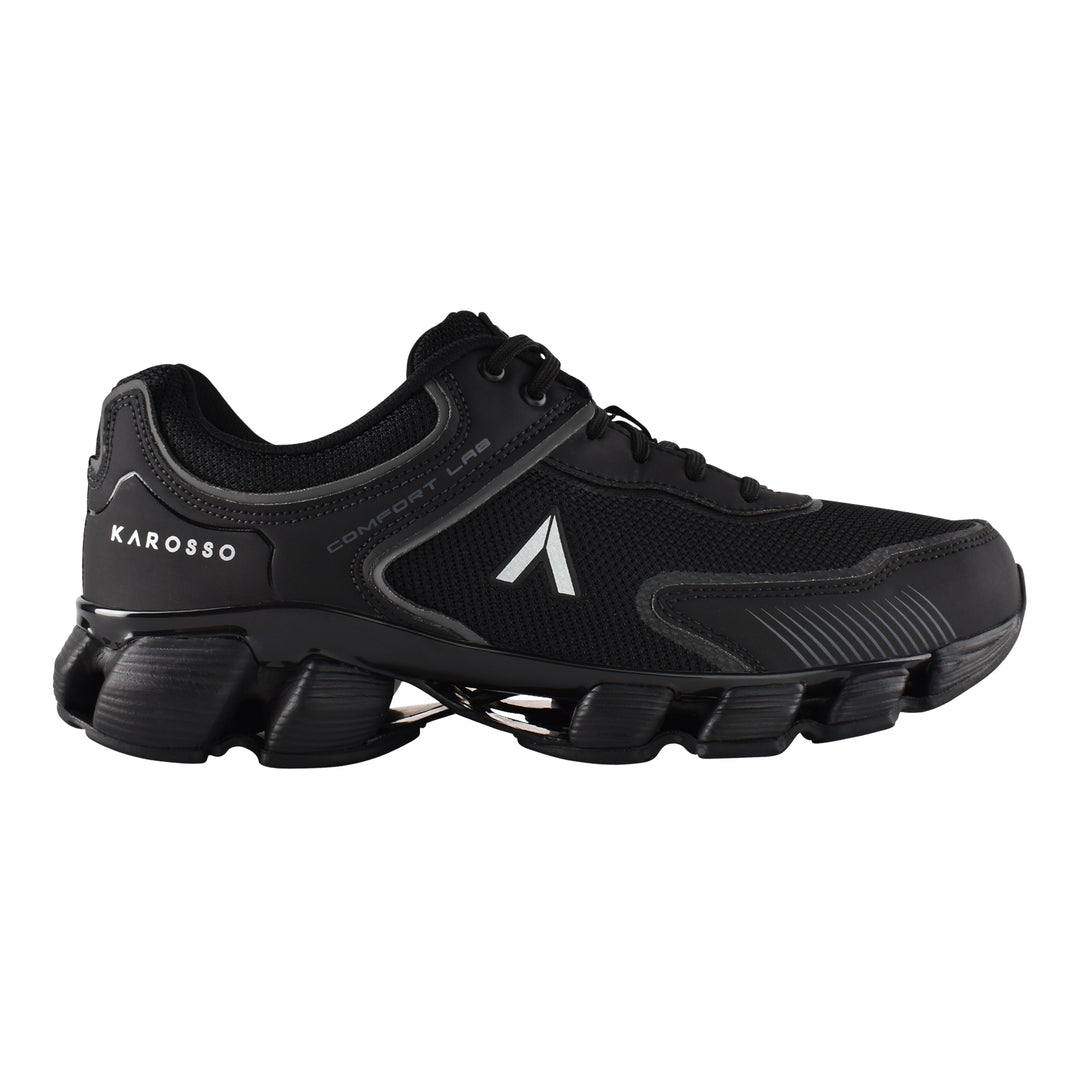 Tenis Deportivos para Hombre Karosso 6334 Negro | Confort y Amortiguación