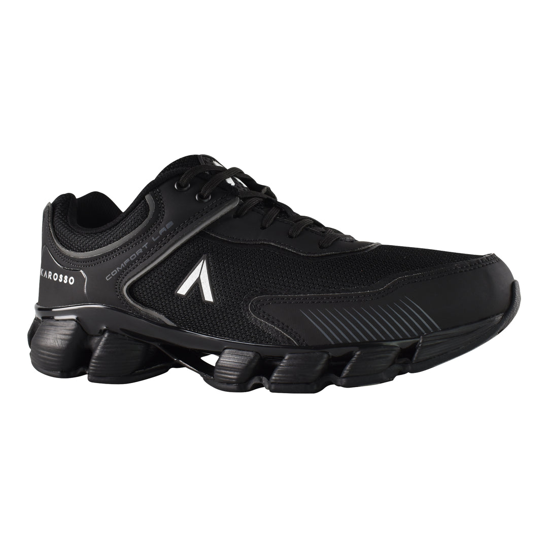 Tenis Deportivos para Hombre Karosso 6334 Negro | Confort y Amortiguación