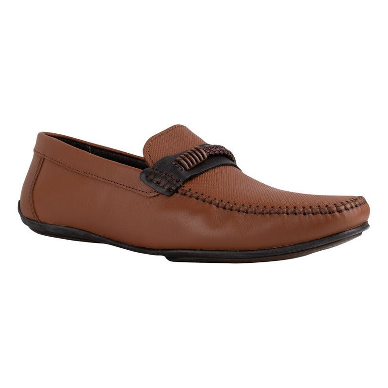 Zapatos Para Hombre Cafe Casual De Piel Karosso Miel 9177