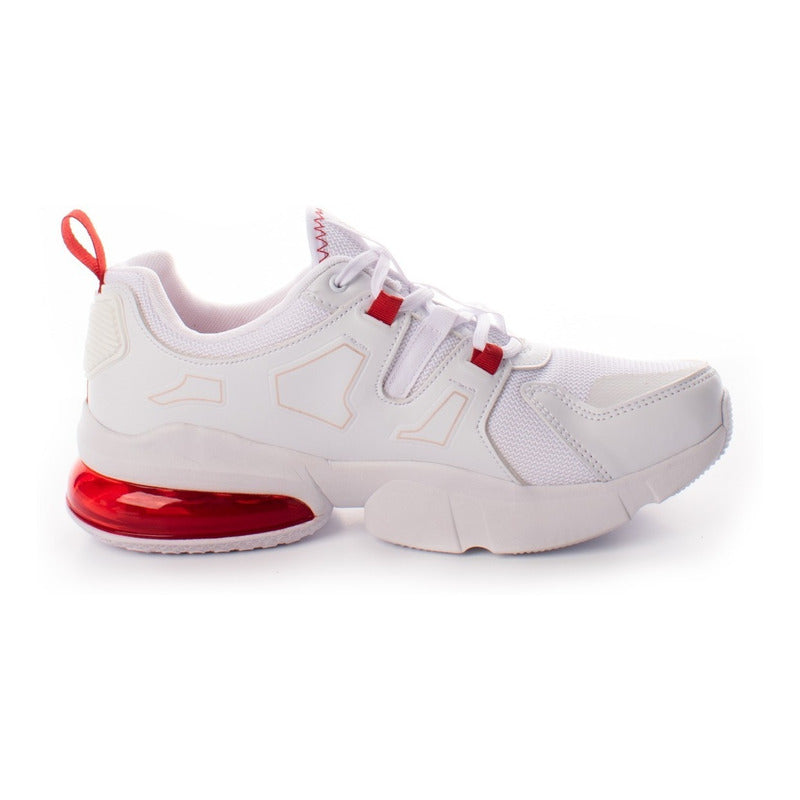 Tenis Para Hombre Blanco Deportivo Mediasuela De Aire Karosso M503