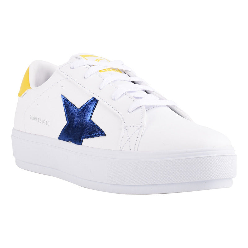 Tenis Para Mujer Blanco Casual Karosso Moda Y Confort Q103