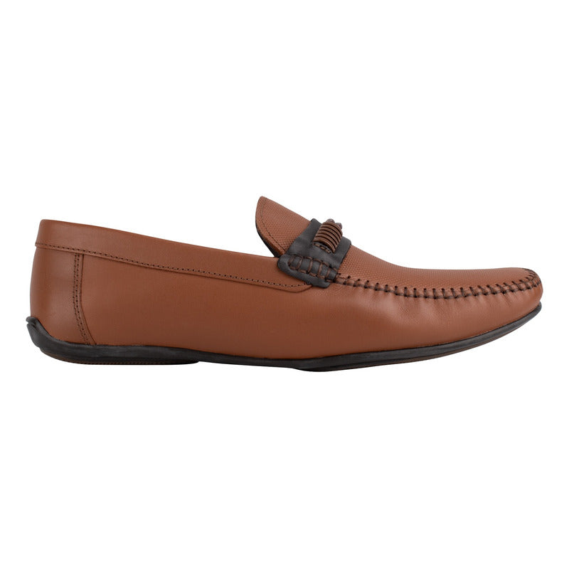 Zapatos Para Hombre Cafe Casual De Piel Karosso Miel 9177