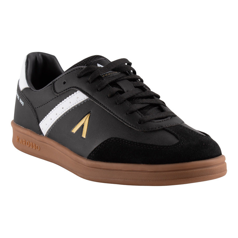 Tenis Para Hombre Negro Casual Deportivo Karosso  Confort Y Estilo G100