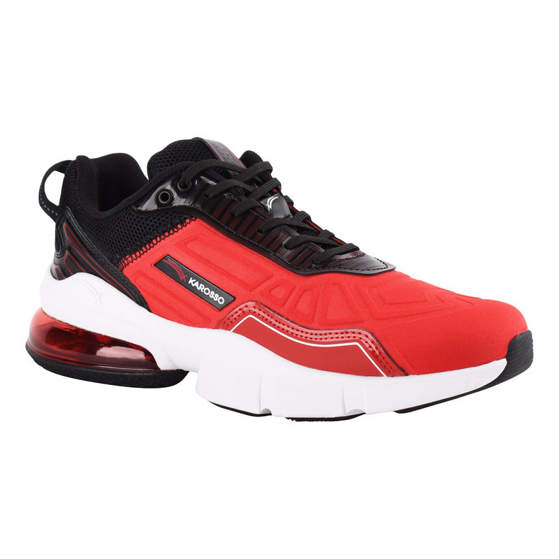 Tenis Hombre Deportivo Negro Karosso Media Suela Aire M513