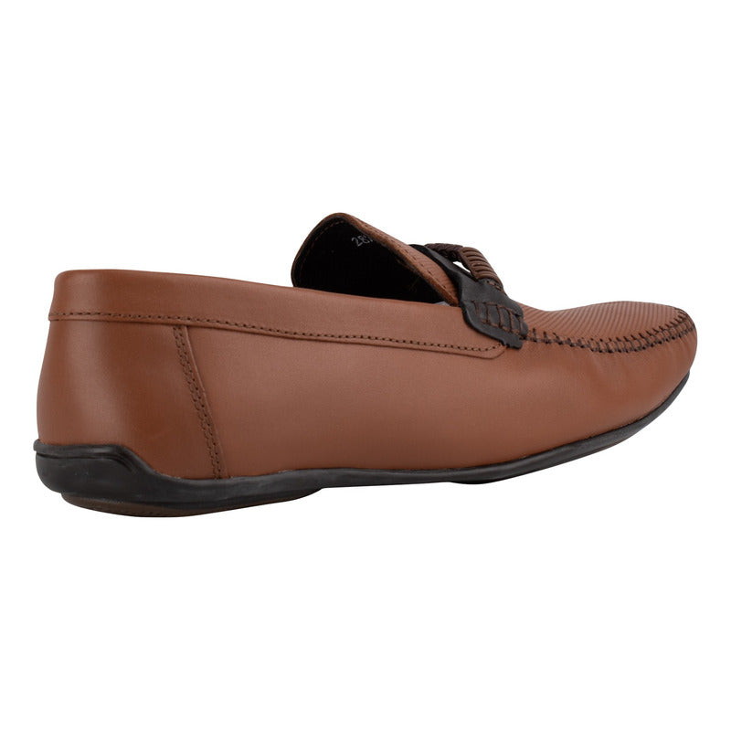 Zapatos Para Hombre Cafe Casual De Piel Karosso Miel 9177