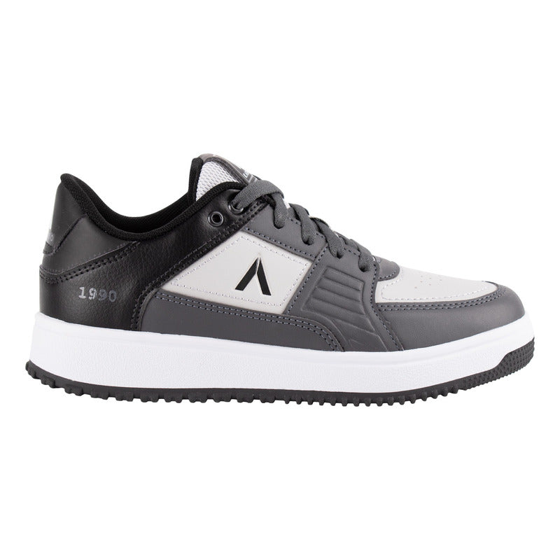 Tenis Casual Karosso Fr-111 Gris Negro Hombre