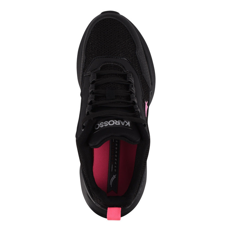 Tenis Para Mujer Negros Para Correr Deportivos Karosso Hp101