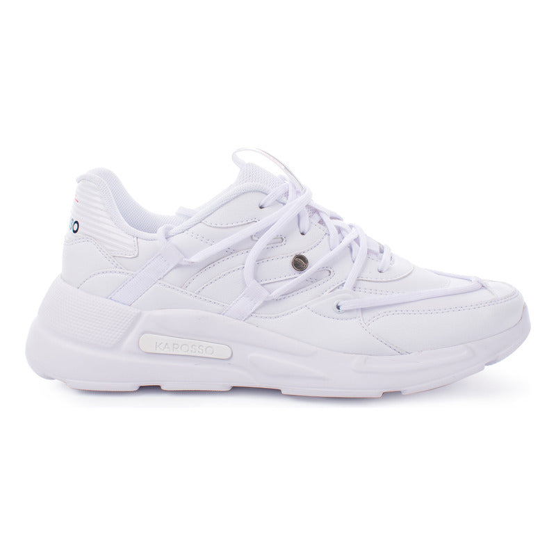 Tenis Blancos Para Hombre Deportivos Con Suela De Eva Karosso D-104