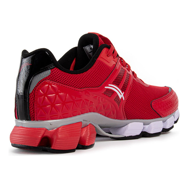 Tenis Para Hombre Para Correr Karosso Rojo Negro 6331 Comodidad Y Performance