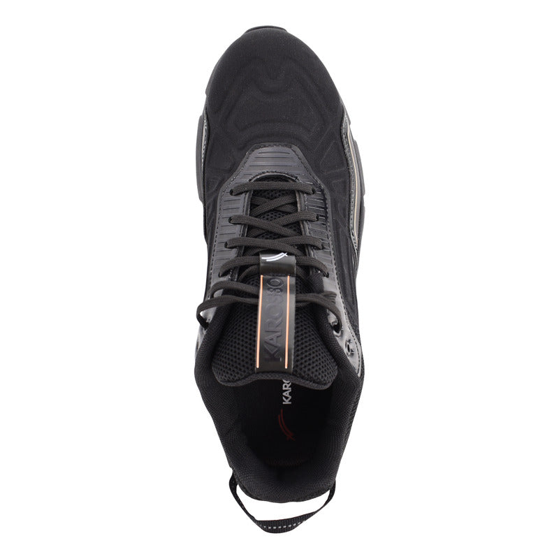 Tenis Hombre Deportivo Negro Karosso Media Suela Aire M513