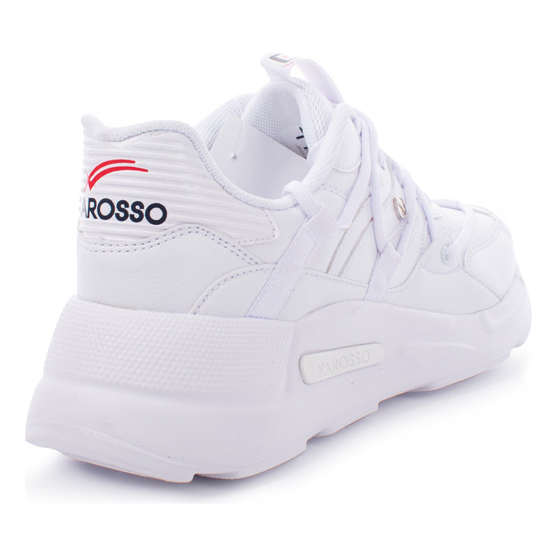 Tenis Blancos Para Hombre Deportivos Con Suela De Eva Karosso D-104