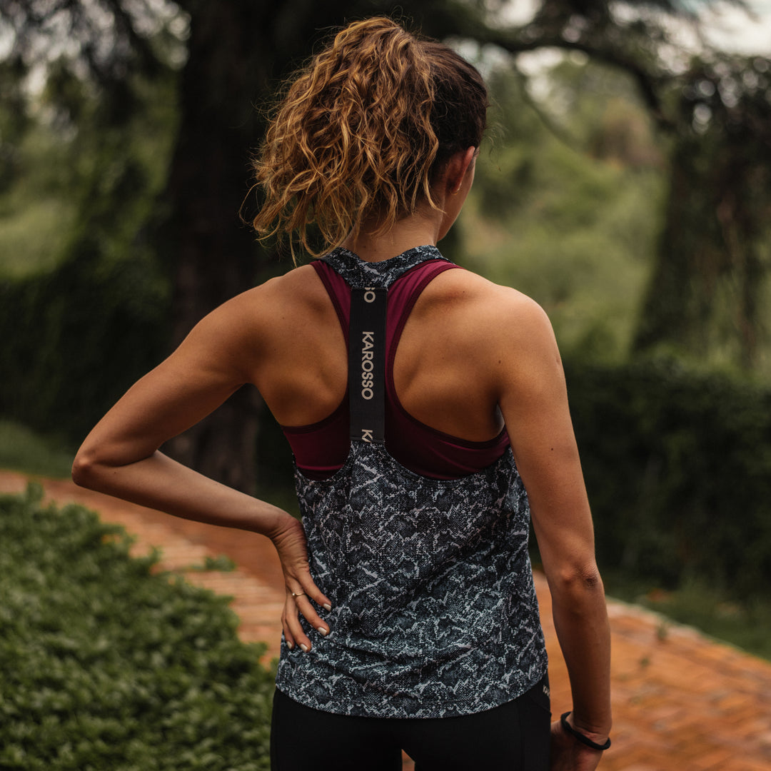 Blusa Deportiva Karosso Snake Print – Edición Ligera KMCV63