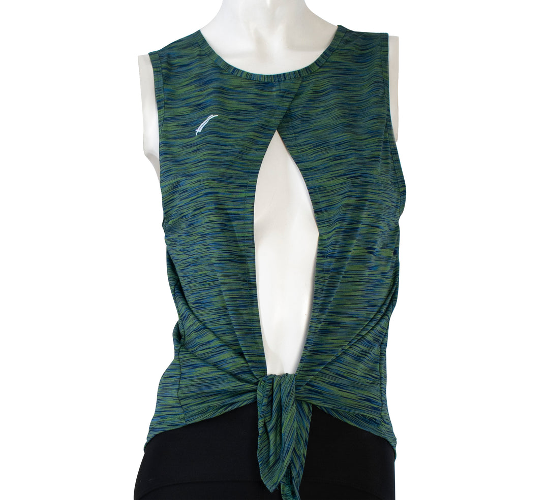 Blusa Deportiva con Nudo Frontal y Apertura de Ventilación-KME2301