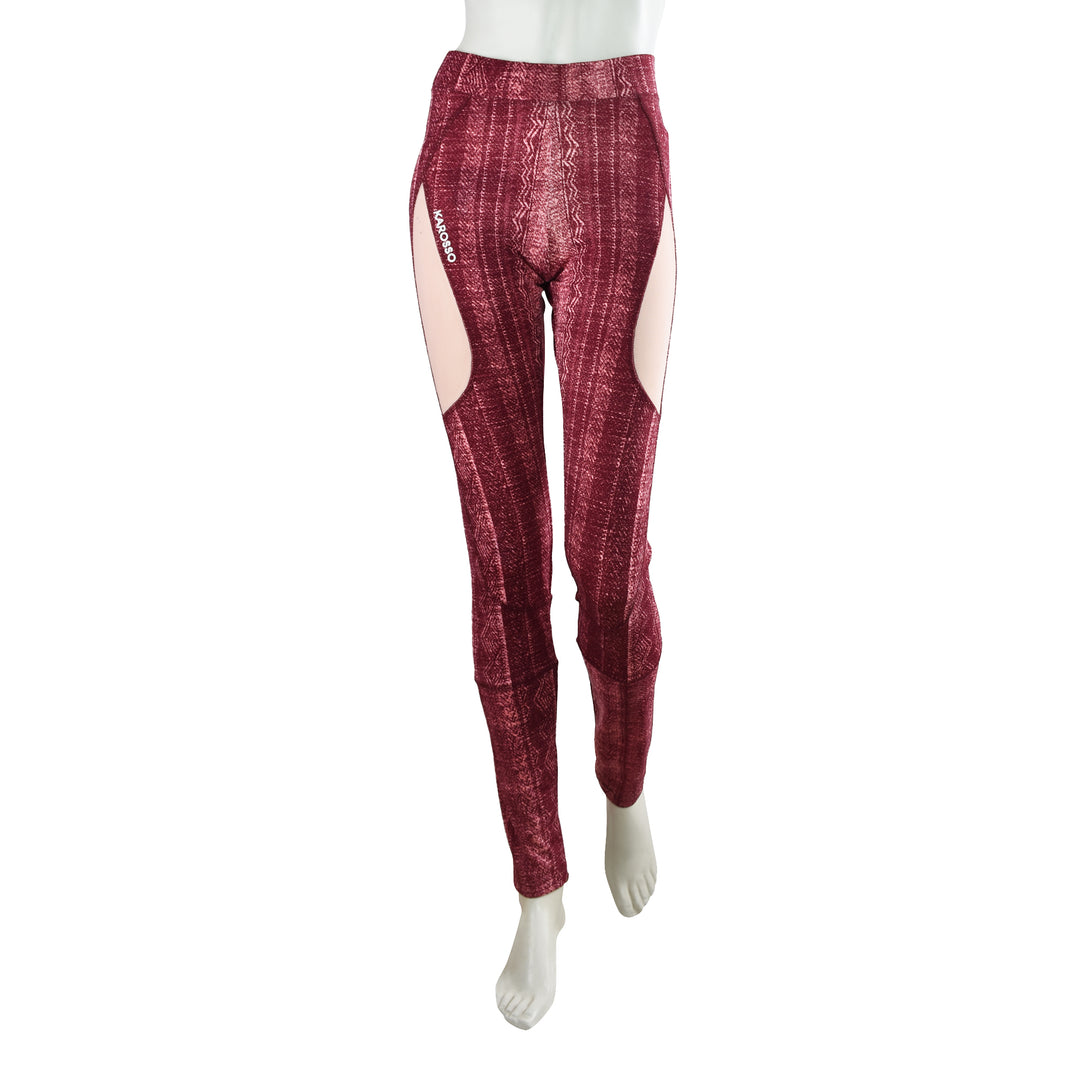 Leggings Deportivos con Diseño Texturizado y Cortes Laterales-KME71