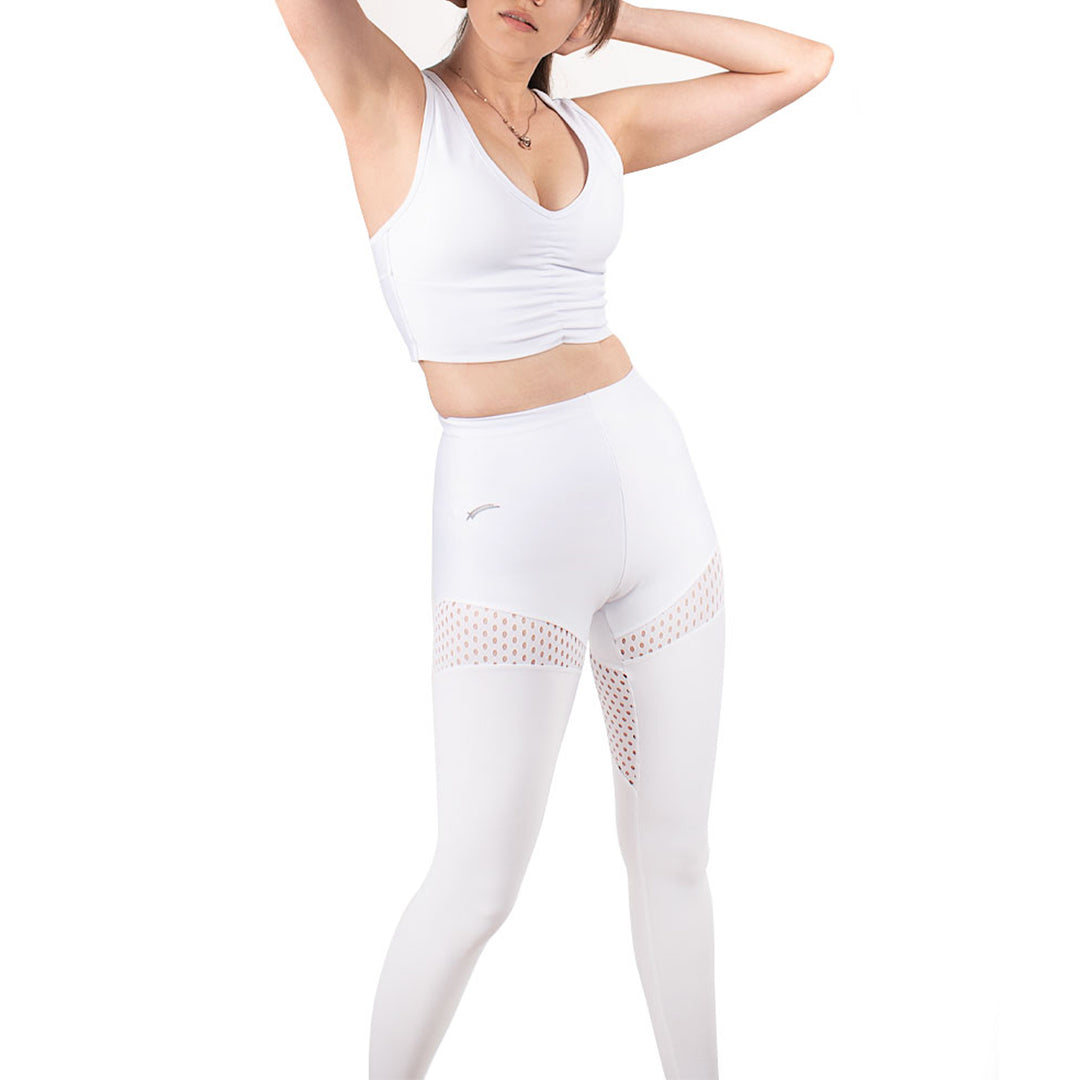 Mallas Deportivas Karosso Blanco/Gris – Edición Performance Contrast KMH7101